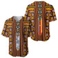 Cameroon Toghu Baseball Jersey Vibrant Bamenda Tribal - Authentic African Folk Art
