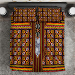 Cameroon Toghu Bedding Set Vibrant Bamenda Tribal - Authentic African Folk Art