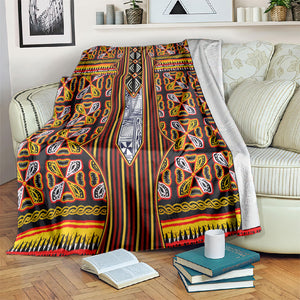 Cameroon Toghu Blanket Vibrant Bamenda Tribal - Authentic African Folk Art
