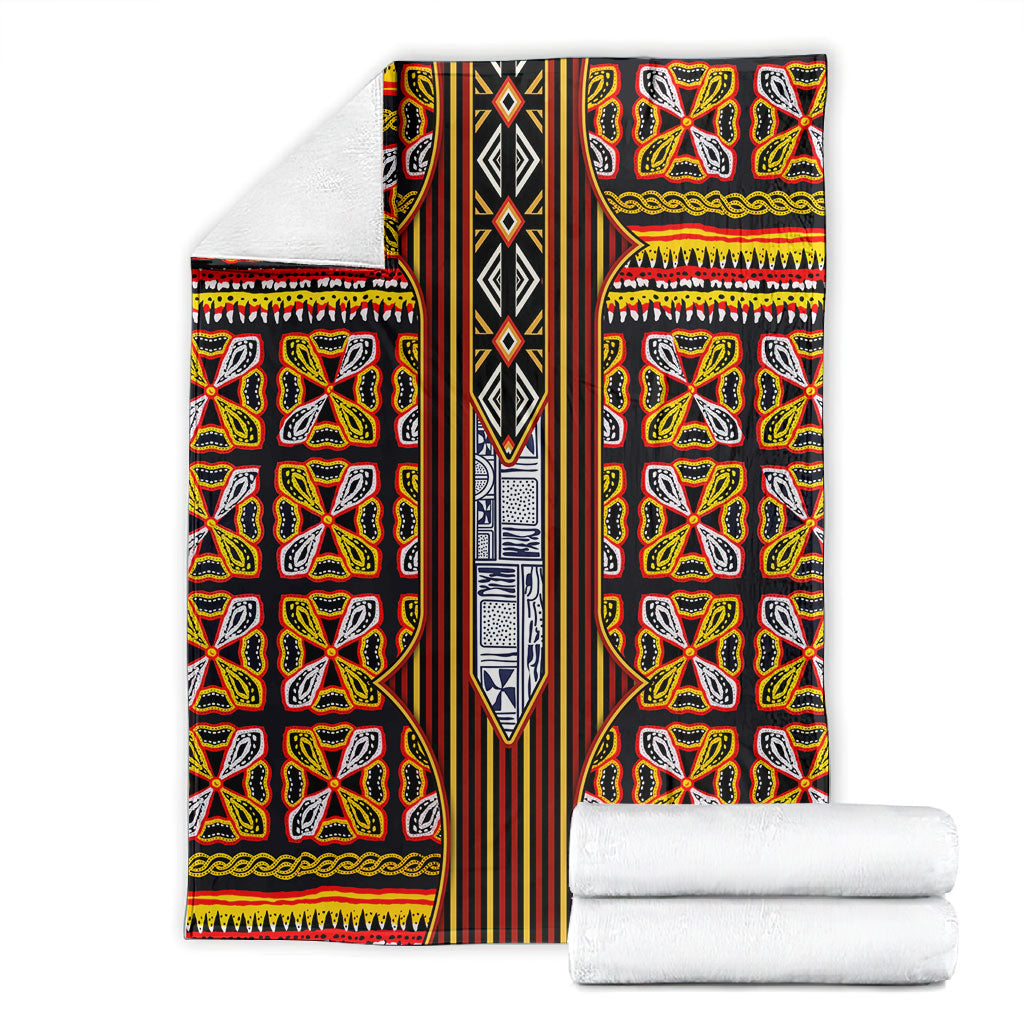 Cameroon Toghu Blanket Vibrant Bamenda Tribal - Authentic African Folk Art