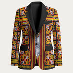 Cameroon Toghu Blazer Vibrant Bamenda Tribal - Authentic African Folk Art