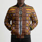 Cameroon Toghu Bomber Puffer Jacket Vibrant Bamenda Tribal - Authentic African Folk Art