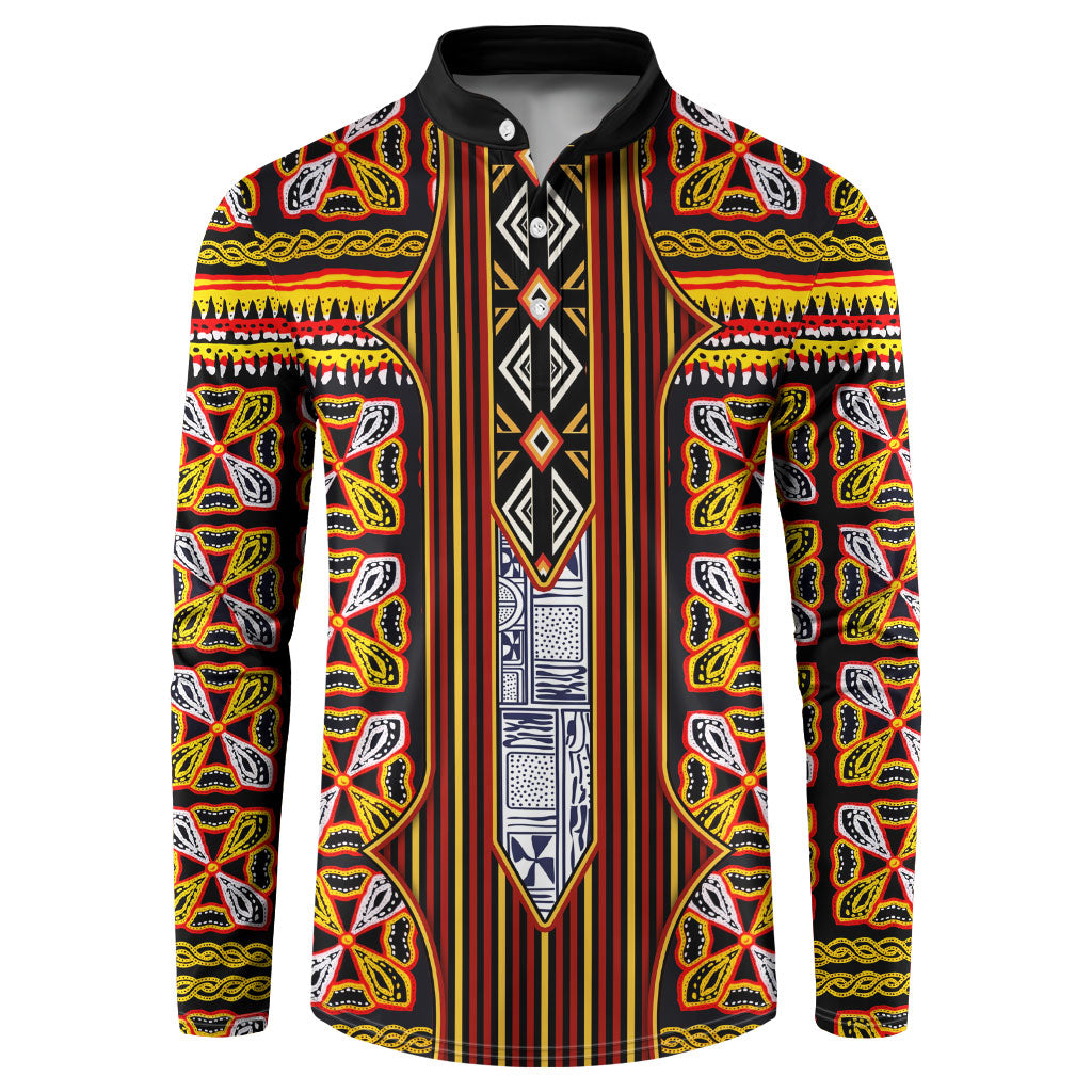 Cameroon Toghu Button Sweatshirt Vibrant Bamenda Tribal - Authentic African Folk Art