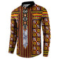 Cameroon Toghu Button Sweatshirt Vibrant Bamenda Tribal - Authentic African Folk Art