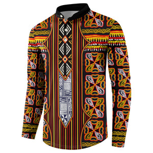 Cameroon Toghu Button Sweatshirt Vibrant Bamenda Tribal - Authentic African Folk Art