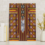 Cameroon Toghu Canvas Wall Art Vibrant Bamenda Tribal - Authentic African Folk Art