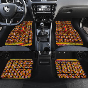 Cameroon Toghu Car Mats Vibrant Bamenda Tribal - Authentic African Folk Art