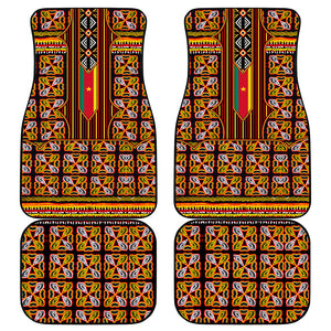 Cameroon Toghu Car Mats Vibrant Bamenda Tribal - Authentic African Folk Art