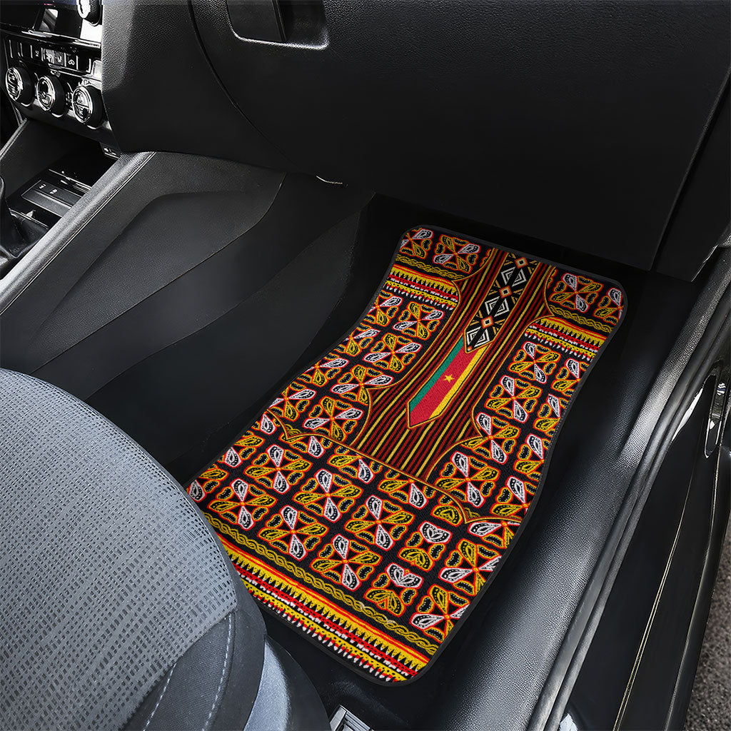 Cameroon Toghu Car Mats Vibrant Bamenda Tribal - Authentic African Folk Art