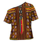 Cameroon Toghu Cross Shoulder Shirt Vibrant Bamenda Tribal - Authentic African Folk Art
