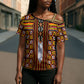 Cameroon Toghu Cross Shoulder Shirt Vibrant Bamenda Tribal - Authentic African Folk Art