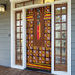 Cameroon Toghu Door Cover Vibrant Bamenda Tribal - Authentic African Folk Art
