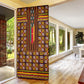 Cameroon Toghu Door Cover Vibrant Bamenda Tribal - Authentic African Folk Art