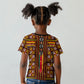 Cameroon Toghu Kid T shirt Vibrant Bamenda Tribal - Authentic African Folk Art