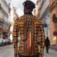 Cameroon Toghu Long Sleeve Button Shirt Vibrant Bamenda Tribal - Authentic African Folk Art