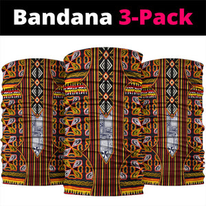 Cameroon Toghu Neck Gaiter Vibrant Bamenda Tribal - Authentic African Folk Art