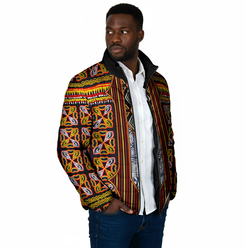 Cameroon Toghu Padded Jacket Vibrant Bamenda Tribal - Authentic African Folk Art