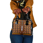 Cameroon Toghu Shoulder Handbag Vibrant Bamenda Tribal - Authentic African Folk Art