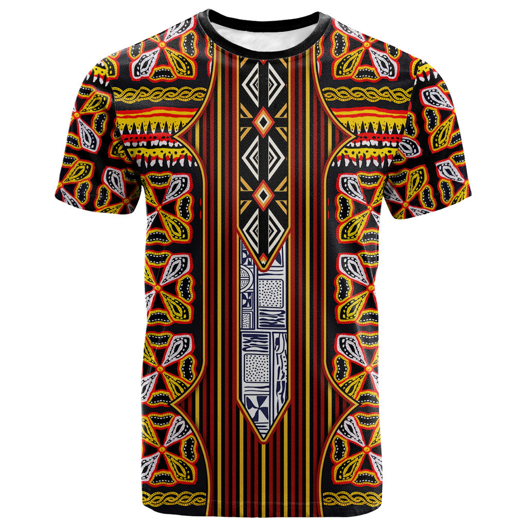 Cameroon Toghu T shirt Vibrant Bamenda Tribal - Authentic African Folk Art