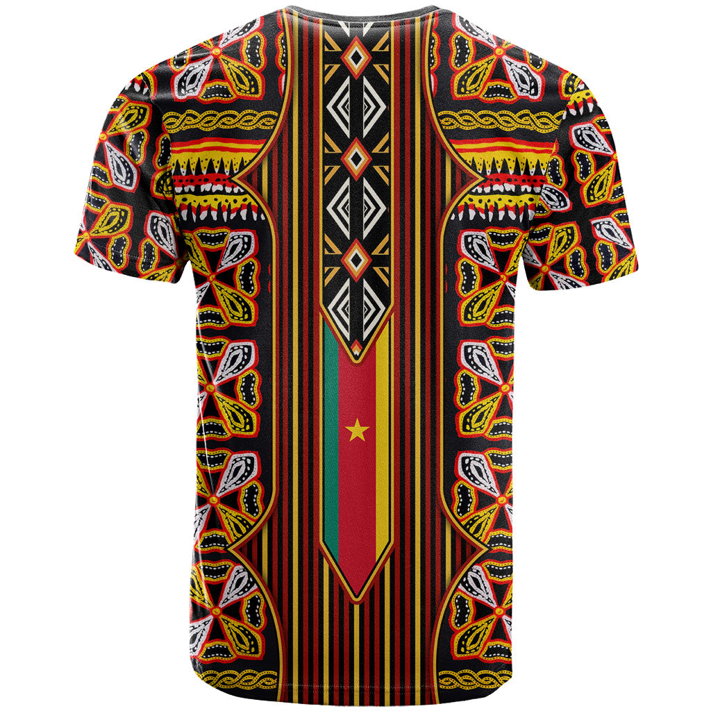 Cameroon Toghu T shirt Vibrant Bamenda Tribal - Authentic African Folk Art