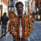 Cameroon Toghu Zip Hoodie Vibrant Bamenda Tribal - Authentic African Folk Art