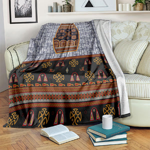 Cameroon Toghu Ethnic Heritage Blanket Traditional Bamenda Embroidery Style - African Tribal Motifs