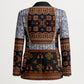 Cameroon Toghu Ethnic Heritage Blazer Traditional Bamenda Embroidery Style - African Tribal Motifs