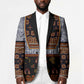 Cameroon Toghu Ethnic Heritage Blazer Traditional Bamenda Embroidery Style - African Tribal Motifs
