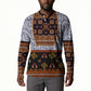 Cameroon Toghu Ethnic Heritage Button Sweatshirt Traditional Bamenda Embroidery Style - African Tribal Motifs