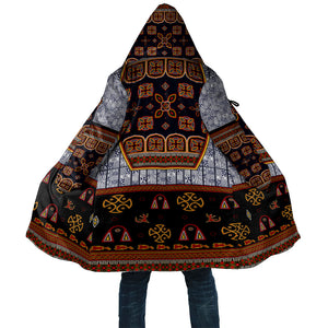 Cameroon Toghu Ethnic Heritage Cloak Traditional Bamenda Embroidery Style - African Tribal Motifs