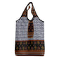 Cameroon Toghu Ethnic Heritage Grocery Bag Traditional Bamenda Embroidery Style - African Tribal Motifs
