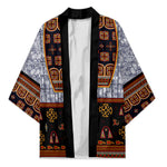 Cameroon Toghu Ethnic Heritage Kimono Traditional Bamenda Embroidery Style - African Tribal Motifs