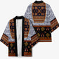 Cameroon Toghu Ethnic Heritage Kimono Traditional Bamenda Embroidery Style - African Tribal Motifs