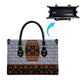 Cameroon Toghu Ethnic Heritage Leather Bag Traditional Bamenda Embroidery Style - African Tribal Motifs