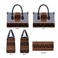 Cameroon Toghu Ethnic Heritage Leather Bag Traditional Bamenda Embroidery Style - African Tribal Motifs
