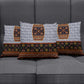 Cameroon Toghu Ethnic Heritage Pillow Cover Traditional Bamenda Embroidery Style - African Tribal Motifs