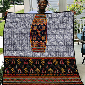 Cameroon Toghu Ethnic Heritage Quilt Traditional Bamenda Embroidery Style - African Tribal Motifs