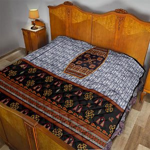 Cameroon Toghu Ethnic Heritage Quilt Traditional Bamenda Embroidery Style - African Tribal Motifs