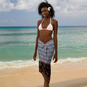 Cameroon Toghu Ethnic Heritage Sarong Traditional Bamenda Embroidery Style - African Tribal Motifs