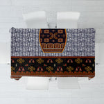 Cameroon Toghu Ethnic Heritage Tablecloth Traditional Bamenda Embroidery Style - African Tribal Motifs