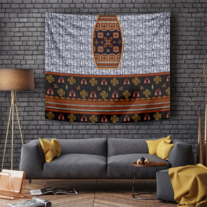 Cameroon Toghu Ethnic Heritage Tapestry Traditional Bamenda Embroidery Style - African Tribal Motifs