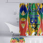 Personalized South Africa Football Springbok Bathroom Set Bafana Bafana Rainbow Nation Flag Colors