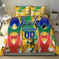 Personalized South Africa Football Springbok Bedding Set Bafana Bafana Rainbow Nation Flag Colors