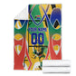 Personalized South Africa Football Springbok Blanket Bafana Bafana Rainbow Nation Flag Colors