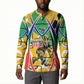 Personalized South Africa Football Springbok Button Sweatshirt Bafana Bafana Rainbow Nation Flag Colors