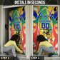Personalized South Africa Football Springbok Door Cover Bafana Bafana Rainbow Nation Flag Colors