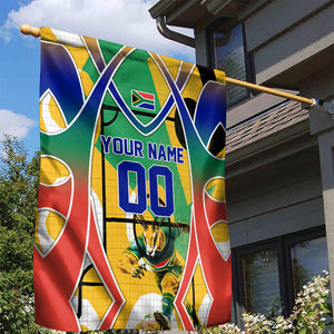Personalized South Africa Football Springbok Garden Flag Bafana Bafana Rainbow Nation Flag Colors