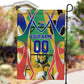 Personalized South Africa Football Springbok Garden Flag Bafana Bafana Rainbow Nation Flag Colors