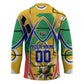 Personalized South Africa Football Springbok Hockey Jersey Bafana Bafana Rainbow Nation Flag Colors