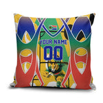 Personalized South Africa Football Springbok Pillow Cover Bafana Bafana Rainbow Nation Flag Colors